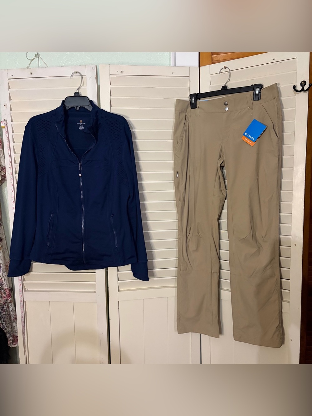 Two piece outfit including NWT Columbia Trail Pants and a Tangerine Jacket